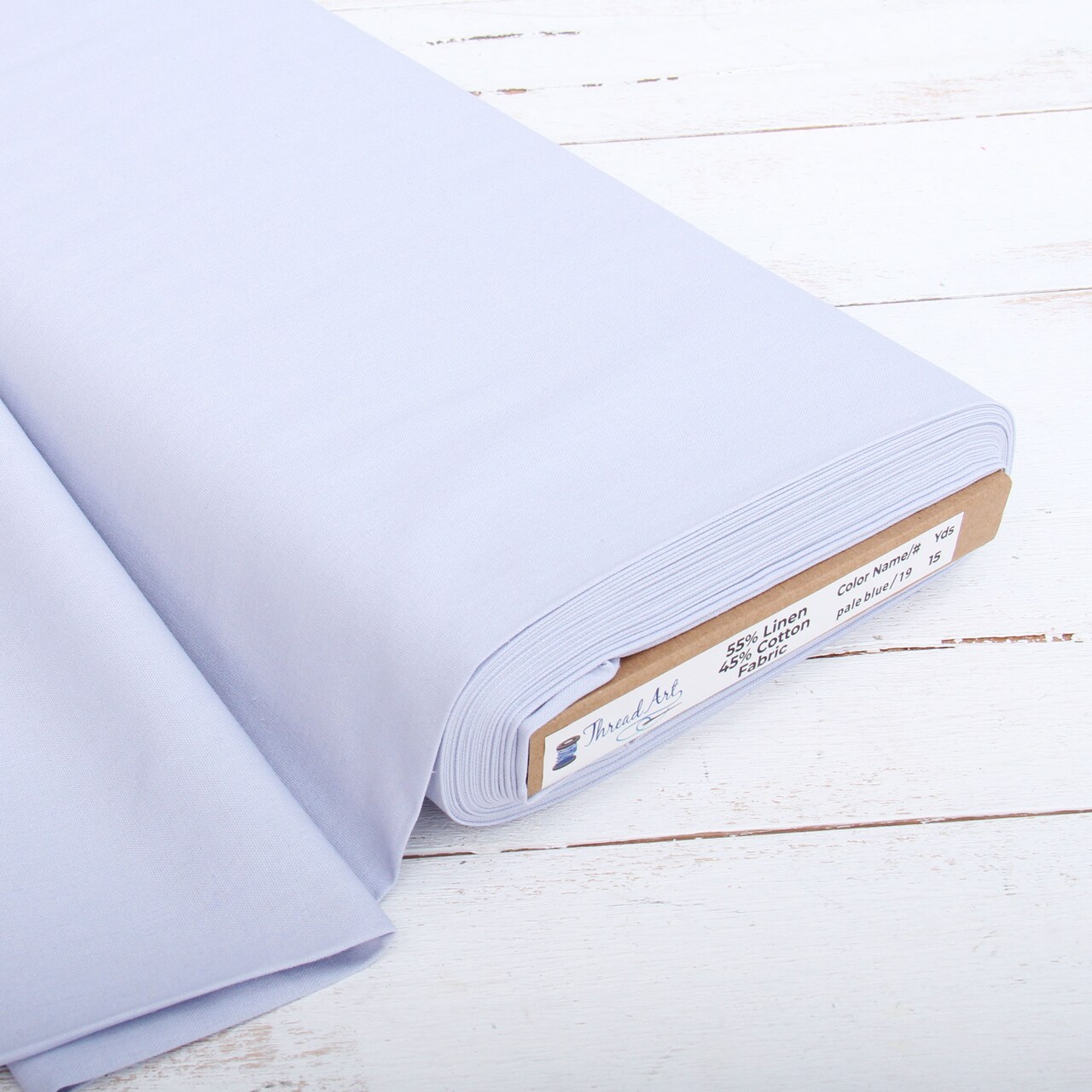 Threadart Linen Fabric By The Yard - Embroidery Fabric 55" Width- Premium Cotton Linen Fabric for Embroidery, Cross Stitch, Apparel, Linen Canvas, Home Décor